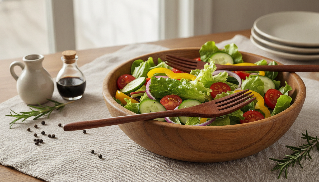 2 Pcs Wooden Salad Forks: Toss, Serve, Care Tips