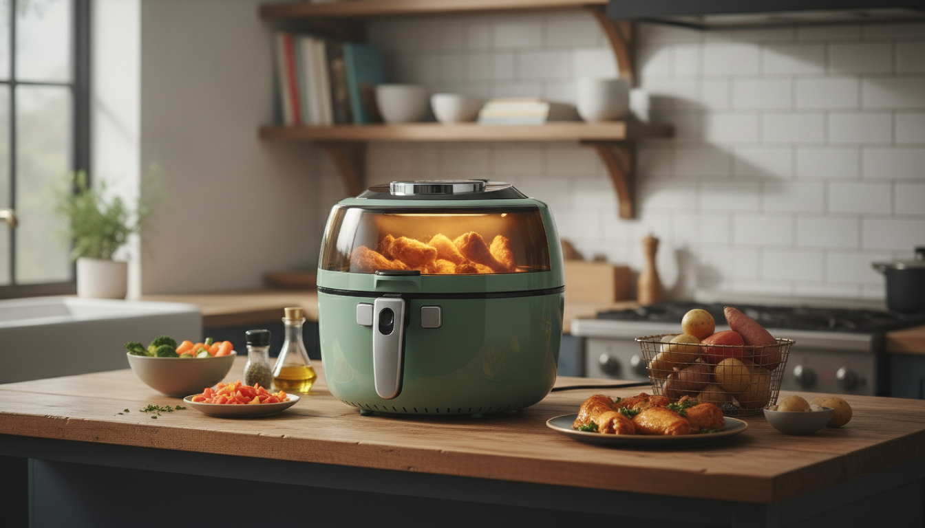 6.5L Smoke-Reducing Air Fryer for Crispy, Low-Oil Meals