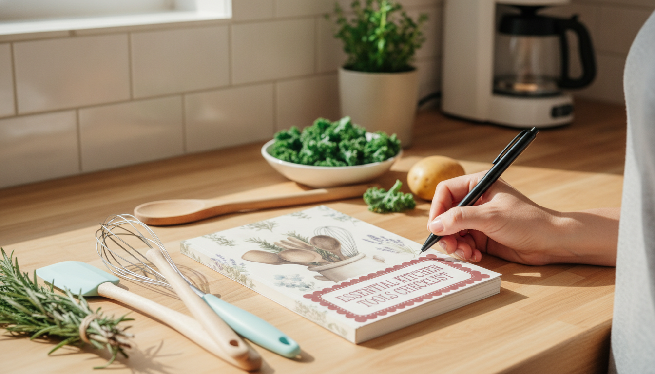 Printable Essential Kitchen Tools Checklist for Beginners