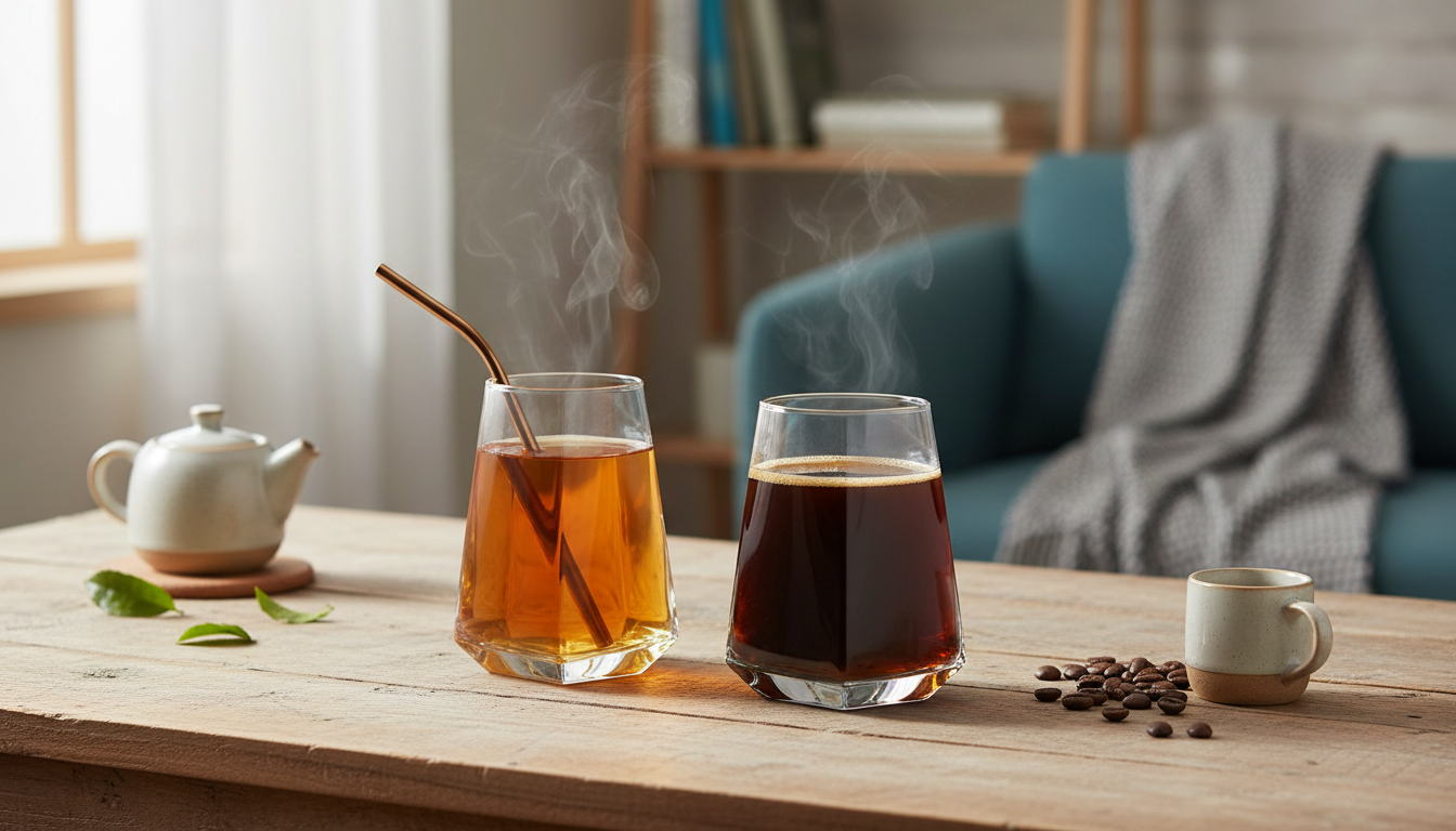 Square High-Temp Glass Cup for Tea & Coffee Clarity